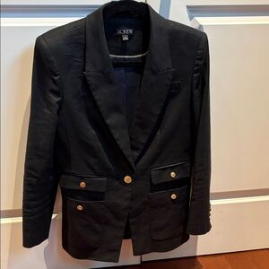 J.Crew Black Blazer with Gold Buttons
